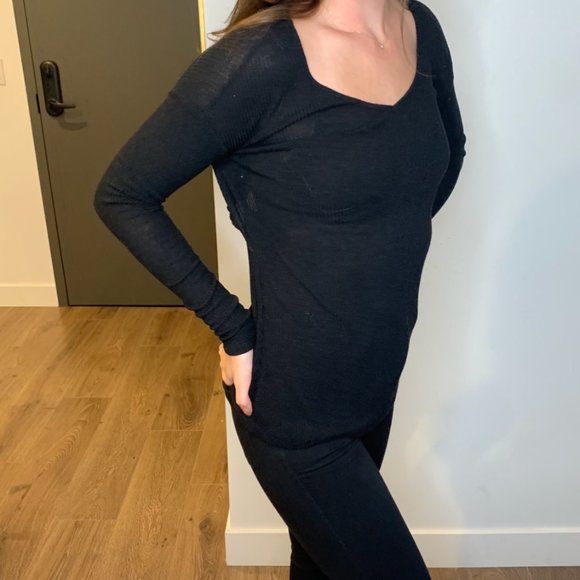 Rag & Bone Jones cutout ribbed stretch-jersey top - Picture 5 of 6